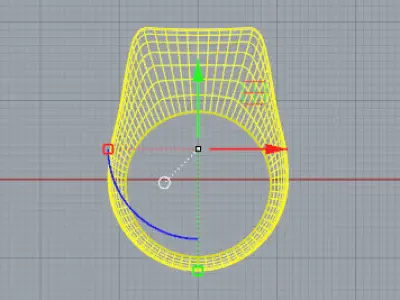 Sviluppo anello con suprfice Free 3D model