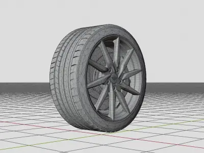 Aston Martin DB11 Wheel 3D model