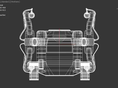 Emperor Battle for Dune Repair Tank Low-poly 3D model 3D model