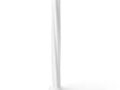 White Classic Roman Column 3D model