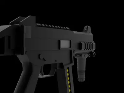 UMP 45 Low-poly 3D model