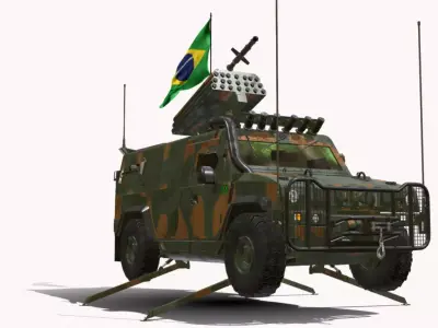 LMV 4X4 IVECO ARMADILLO BR  Low-poly 3D model