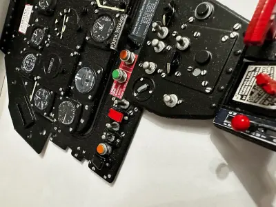 P51 mustang NEW Hight definition work Cockpit Carf 3D print model