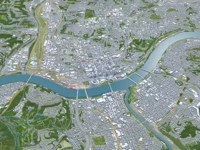 Cincinnati City Ohio USA 3D model buy