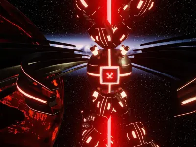 UFO 3 Spiral Spaceship - Ovni - Flying Saucer 3D model