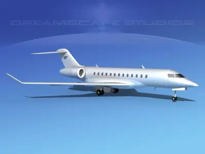 Global Express 6000 Bare Metal 3D model