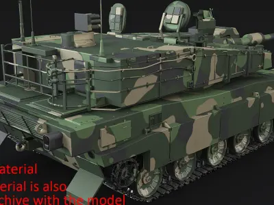 K2 Black Panther(1) 3D model