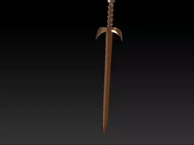Vertex sword Free low-poly 3D model