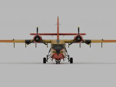 Canadair CL-215 1969 3D model
