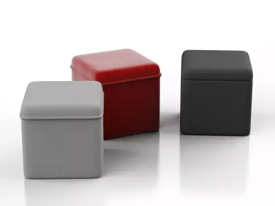 Ottoman cube stool Free 3D model