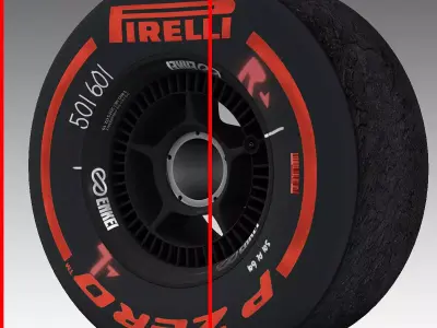 enkei supersoft front tyre Low-poly 3D model