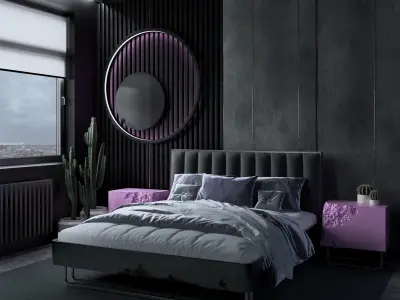 Double Bed BreakFree Free 3D model