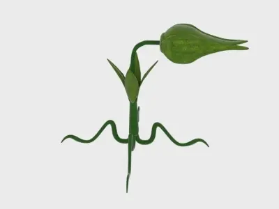  Cartoon Munch Plant  Low-poly 3D model