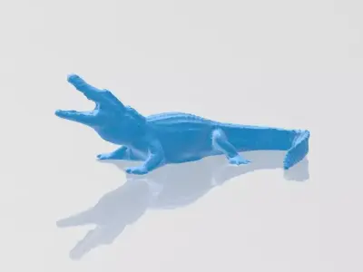 Realistic Alligator 3D Model toy crocodile Free 3D print model