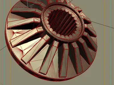 Net Shaped Gear 3D model