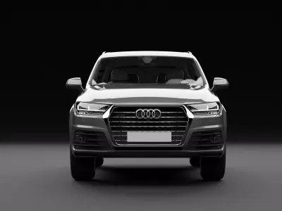 Audi Q7 Tfsi e Grey Medium 3D model