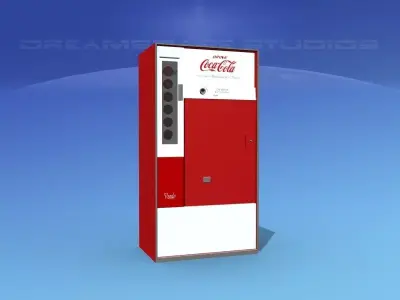 1950s Coke Machine 3D model