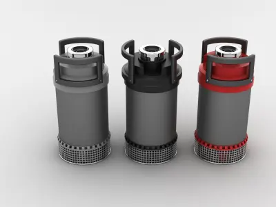 Industrial Canister Pumps 3D model