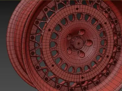 SSR formula aero mesh wheel 3D model