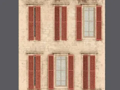 Mediterranean House 03 Low-poly 3D model