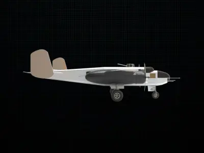 North American B-25 Mitchell 3D model
