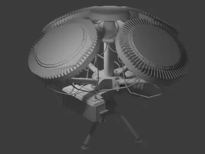 RADA Anty Drone EWS Low-poly 3D model