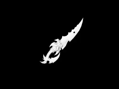 Sacrifice Dagger Low-poly 3D model