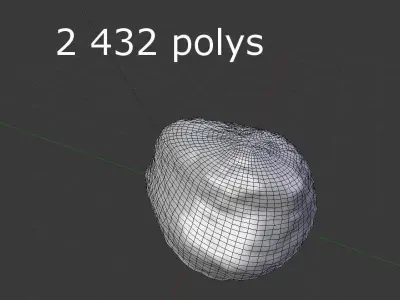 Detailed Rock 3D model