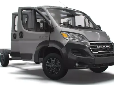 RAM Promaster Chassis Truck CrCab 4035WB HQInterior 2023 3D model