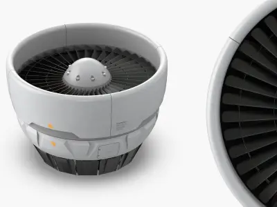 Propulsion Jet Rotor White 3D model