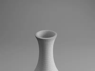 Classy Black and White Vase Free 3D model