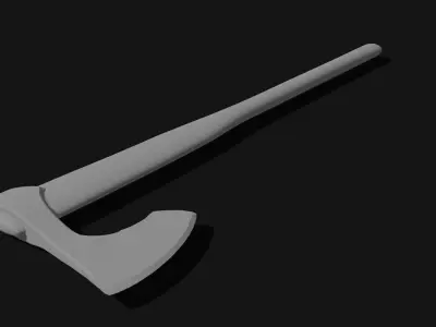 Viking Axe 5 Low-poly 3D model
