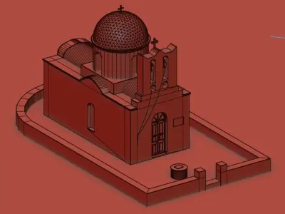 Greek church 3D model