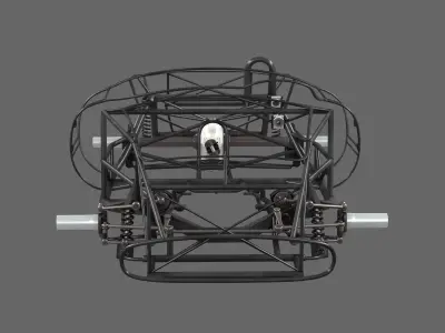 Chassis Frame - Ferrari 250 TR - Testa Rossa Low-poly 3D model