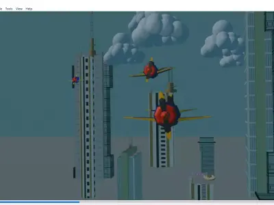 airplane animation 3D model