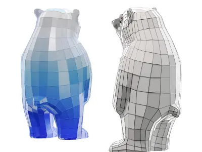 Modern trendy toy doll sculpture 3D model