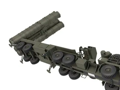 S-400 Launch Vehicle 3D model