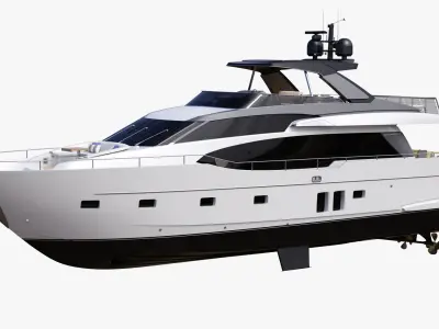 Sanlorenzo SL78 Planing Motor Yacht 3D model