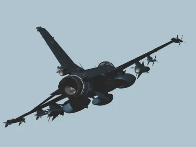 Japan Air Self-Defense Force Mitsubishi F-2 Support fighter 3D model