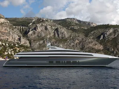 100 Meter Mega Yacht 3D model
