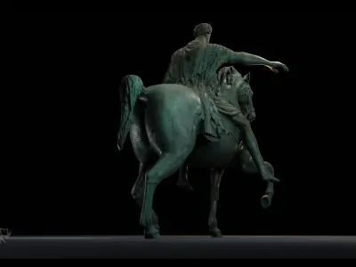 Marcus Aurelio PBR 4K UE5 Low-poly 3D model