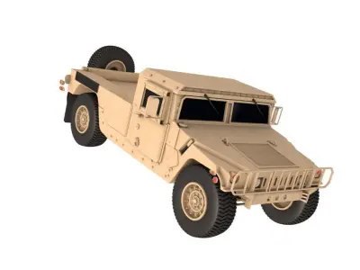 HMMWV M998 Desert 3D model