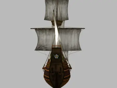 Mayflower sailing ship 3D model
