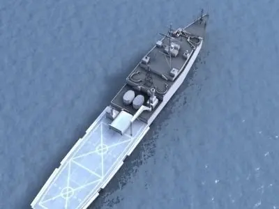 LHA Tarawa Assault Ship 3D model