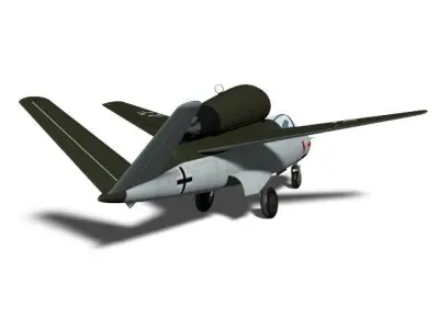 Heinkel He 162 D 3D model
