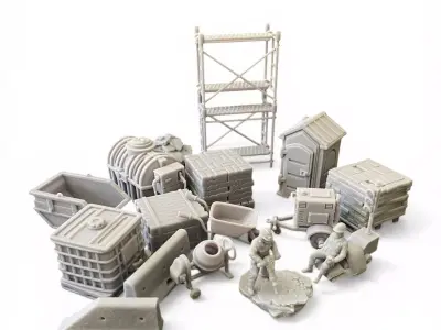 Urban Construction Site 3D print model
