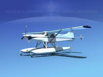  DeHavilland DHC-2 Turbo Beaver V15 3D model