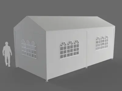 Event Tent 6x3 Meters 3D model