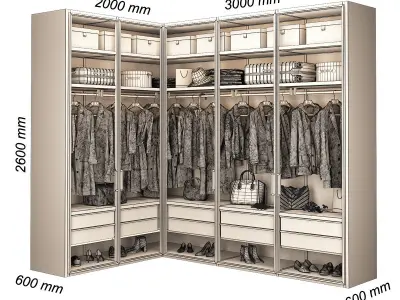 Walk-in Closet 98 part 5 3D model