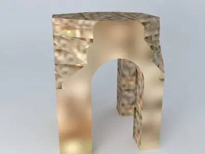 Roman arch of Caparra Guijo de Granadilla Free 3D model